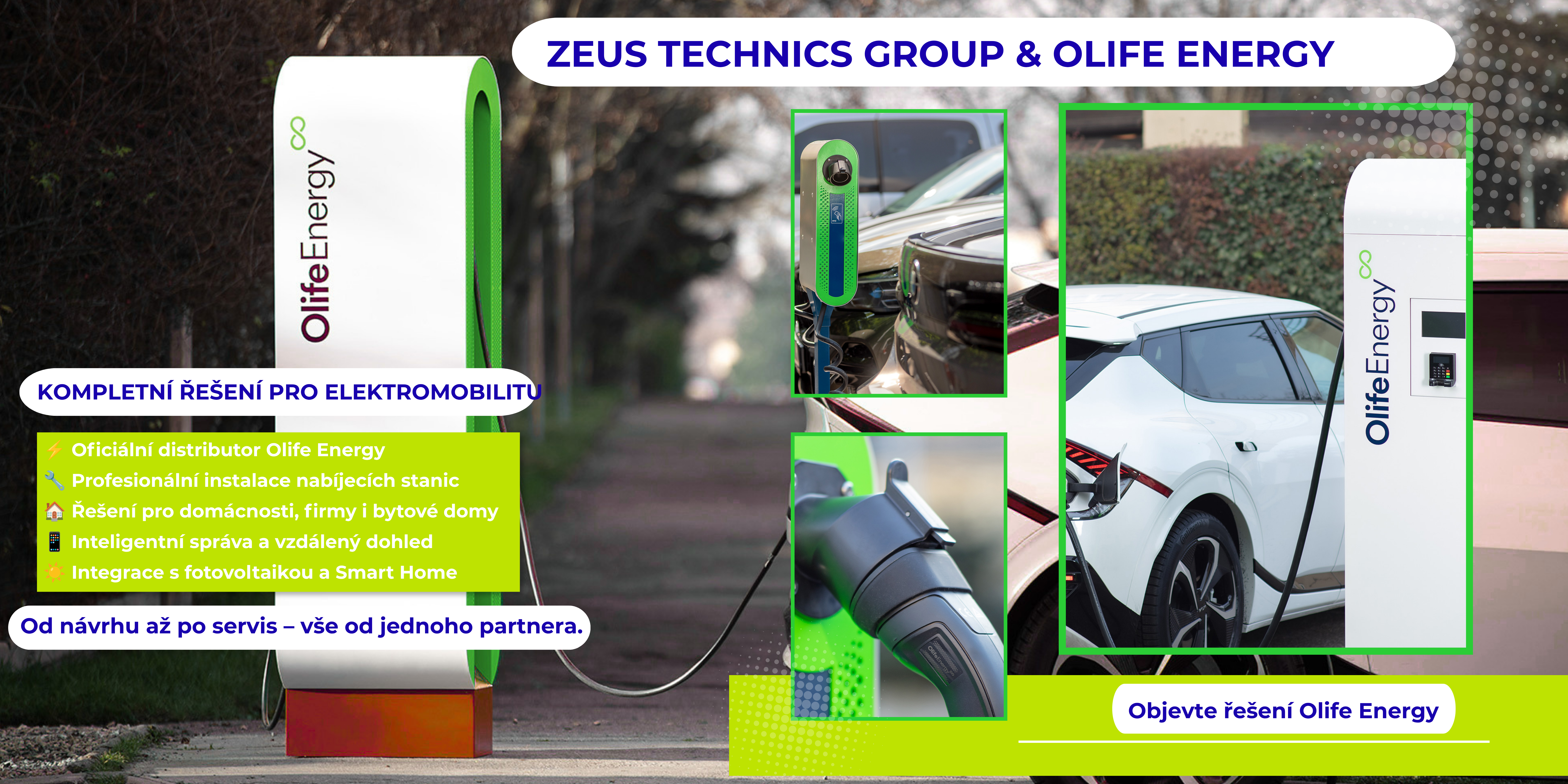 Zeus Technics Group se stává oficiálním distributorem nabíjecích stanic Olife Energy